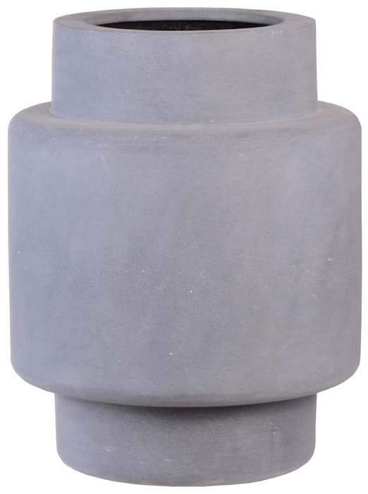 trendy grijze grote bloempot