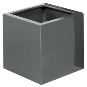 grijze vierkante plantenbak el savador