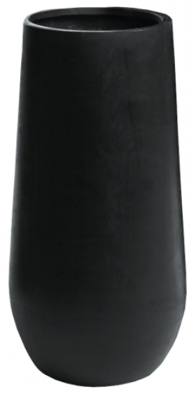 living zwarte bloempot