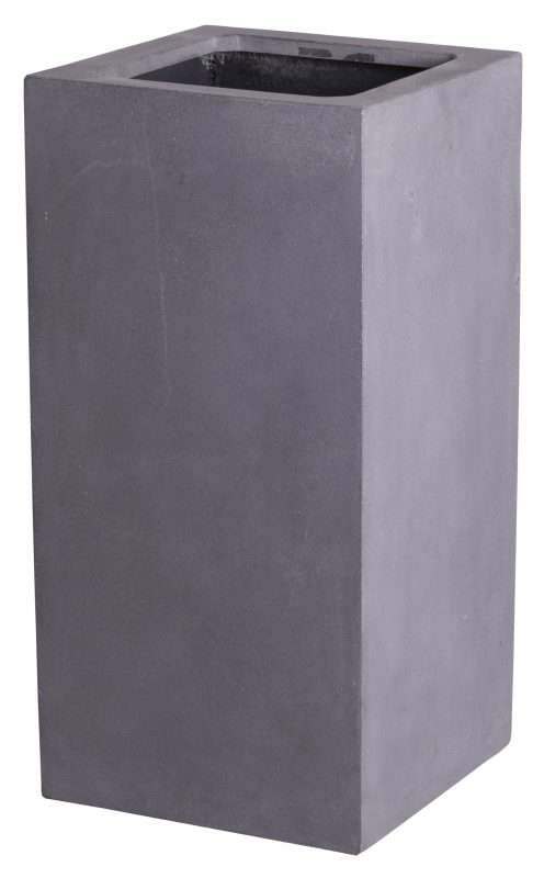 grote grijze vierkante bloempot