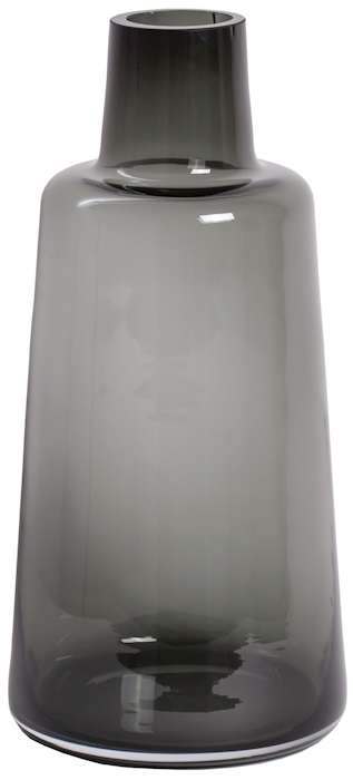 glazen vaas fles grijs