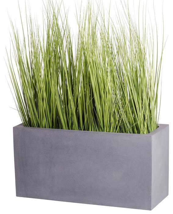 grote grijze plantenbak