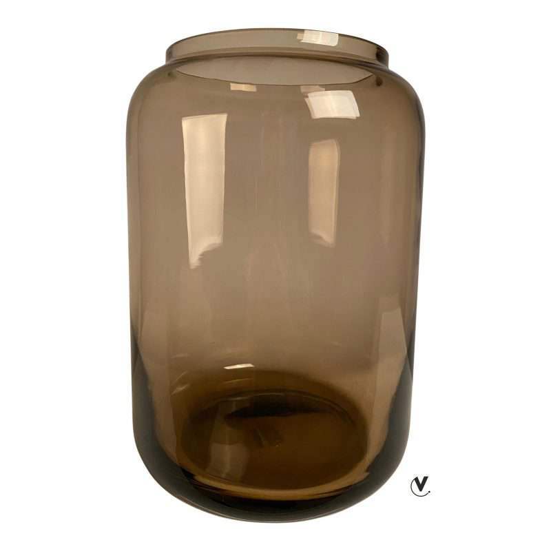 vaas bruin glas