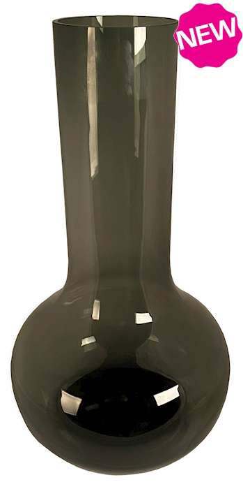 Grote hoge grijze vaas