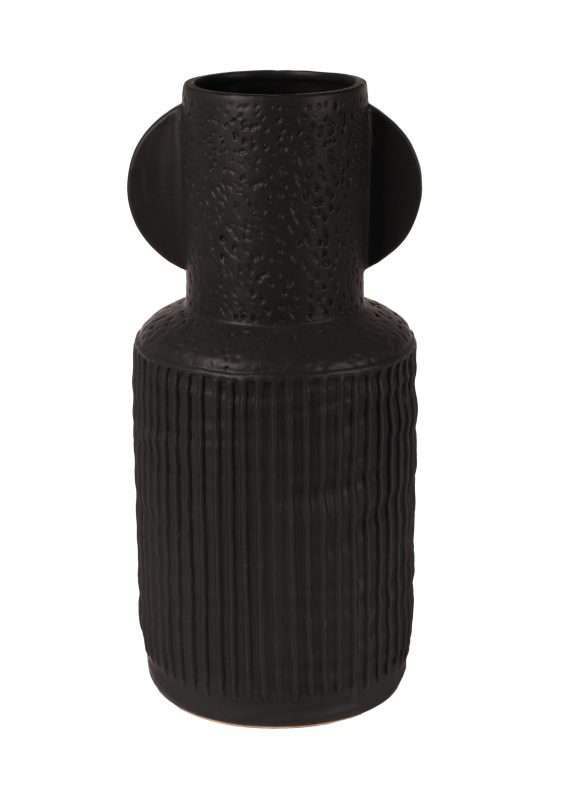 mat zwarte vaas
