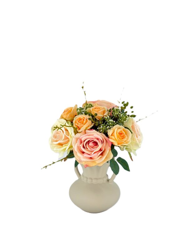 zijden rozenboeketje mila