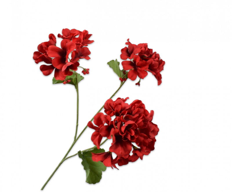 zijden rode geranium