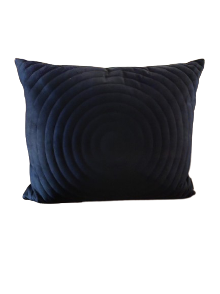 kussen velvet patroon zwart