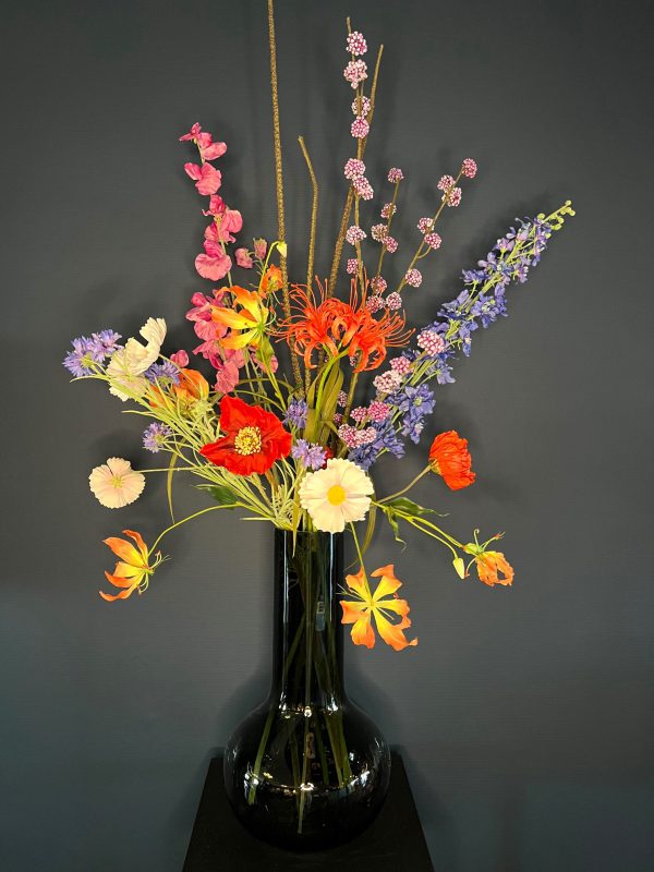 groot zijdenveldbloemen boeket