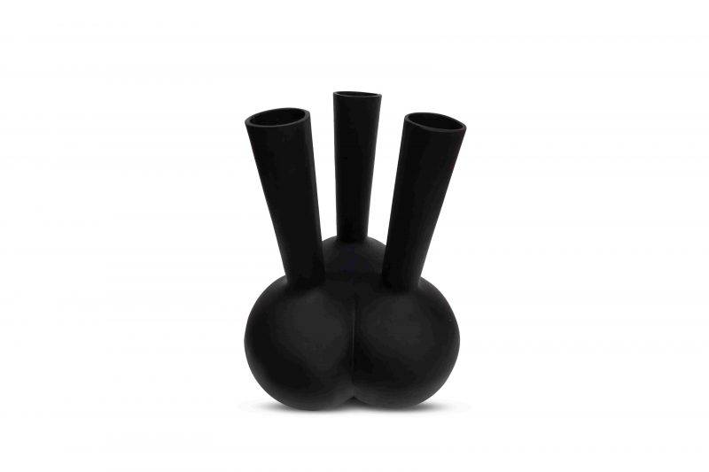 Toetervaas mat zwart 3 mouth small