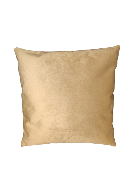 kussen velvet beige goud 50x50