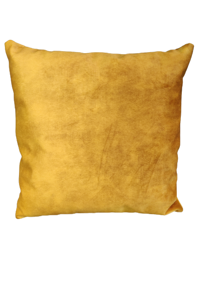 Maatwerk kussen velvet oker