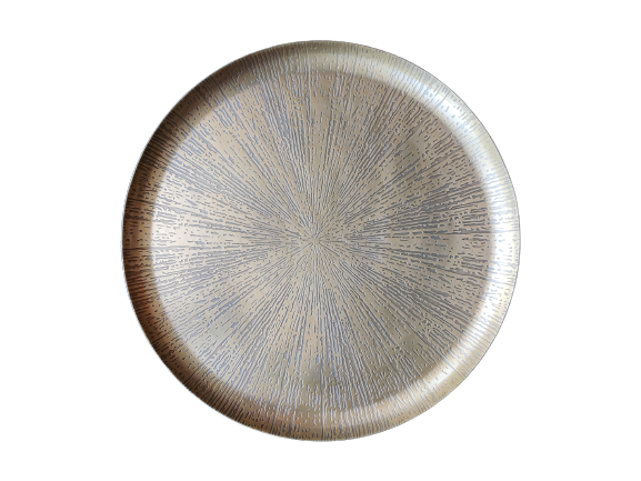 Schaal antiek goud met print