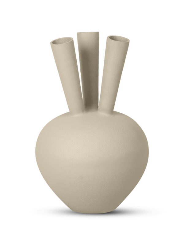 Toetervaas 3 mouth ovaal sand