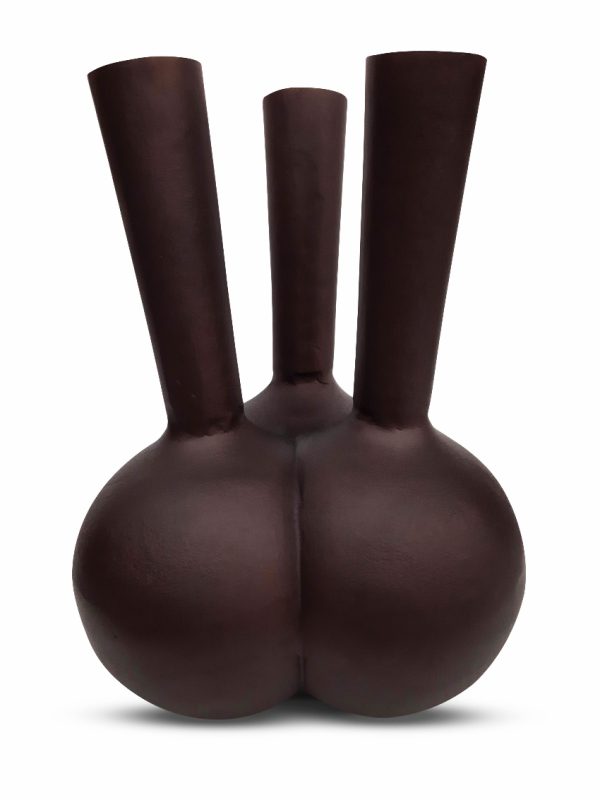 Toetervaas 3 mouth bruin/koper