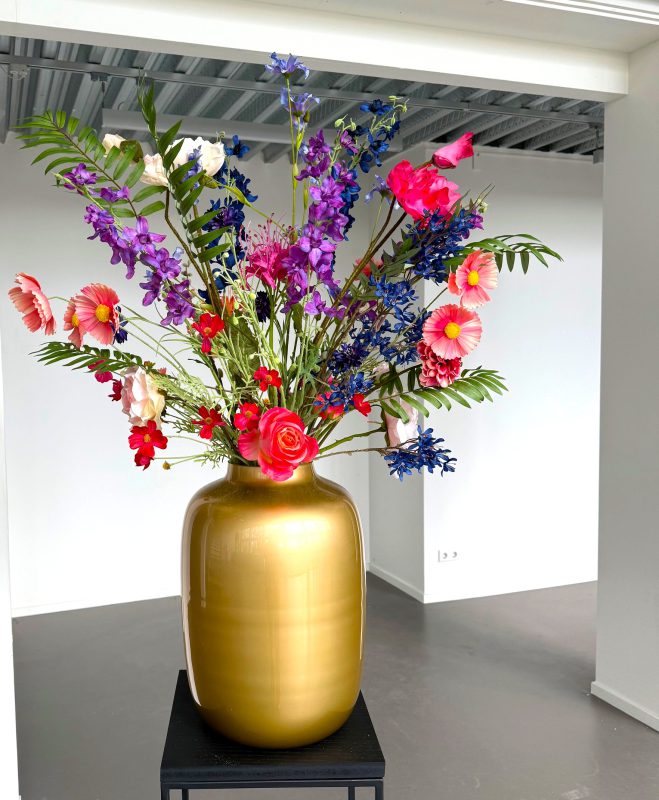 zijdenbloemen boeket Nikkie