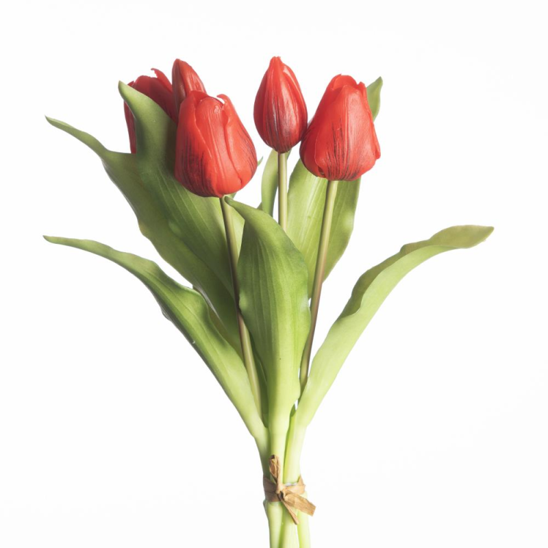kunst tulpen rood